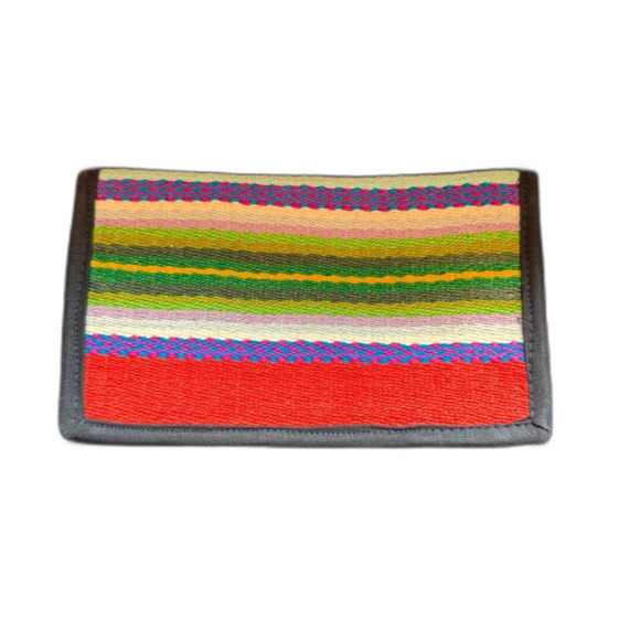 Guatemalan Boho Fabric Wallet Island Palm Tree Beach Money Organizer - Picture 2 of 4